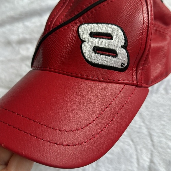 Vintage Wilson’s Leather Chase Dale Earnhardt Jr NASCAR Embroidered Ball Cap Hat - Picture 3 of 10